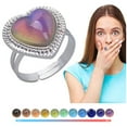 thumbnail image 2 of Anillo sensible al agua que cambia de temperatura Anillo sensible para piedras preciosas Anillos sensibles al color, 2 of 8