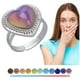 thumbnail image 2 of Anillo sensible al agua que cambia de temperatura Anillo sensible para piedras preciosas Anillos sensibles al color, 2 of 8