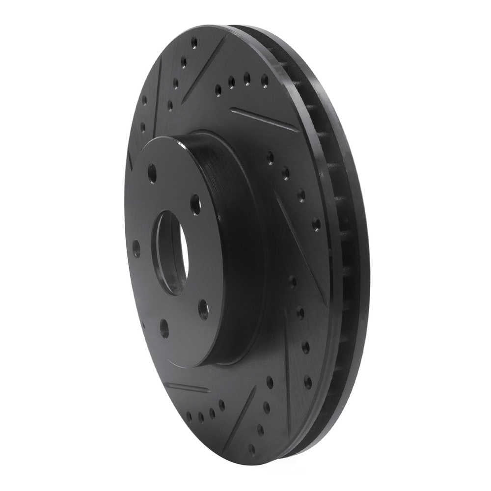 Dynamic Friction Company 633-13011L DFC Brake Rotor - Drilled And Slotted - Black