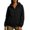 Black, variant on Womens Zip Jackets with Hood New Fall Hooded Rain Coat for Women - Lightweight Zip up Windproof Rain Jackets - Casual Outdoor Windproof Jacket with Pockets