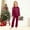 Wine, variant on HNMKIU Satin Silk O-Neck with Button Pajamas Set Two-Piece Christmas Pajamas for Family Long Sleeve Sleepwear Loungewear Nightwear Pants for Kids Blue,Kids_160