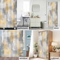 thumbnail image 6 of Gray Yellow Painting Art Fabric Shower Curtain Abstract Washable Shower Curtains for Bathroom, Waterproof Bath Curtain with Hooks Home Decor 72x84in, 6 of 8