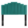 thumbnail image 6 of Noelle Performance Velvet Twin Headboard, Teal, 6 of 9