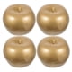 thumbnail image 1 of GOOHOCHY 4 piezas de manzanas doradas artificiales, frutas de plástico falsas, decoración para el hogar, fiesta, modelo de comida realista, adorno, cocina, decoraciones para fiestas navideñas, 1 of 8