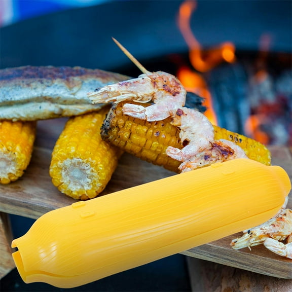 Raindrops 8pcs Corn Dishes Plastic Serving Trays for Party Snacks Appetizers and Desserts Platters for Veggies Fruits and Corn Reusable Corn Tray