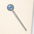 thumbnail image 4 of Flag of Israel Vintage Silver Lace-Edged Bookmark: a Gift for Readers and Book Lovers, 4 of 5