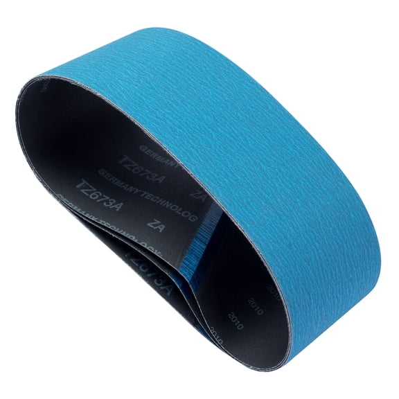 4x24 in Sanding Belts Blue Zirconia Metal Grinding Sander Belt 60 Grit, 3 Pack