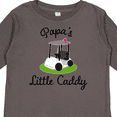 thumbnail image 4 of Inktastic Papa Little Golf Caddy Boys or Girls Long Sleeve Toddler T-Shirt, 4 of 5