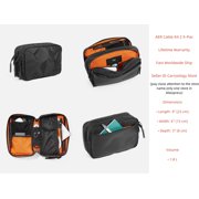 Original AER Cable Kit 2 XPAC X-PAC Digital Nomad's storage organizer Gadget Cord Tech Gear pouch bag Electronic accessory case