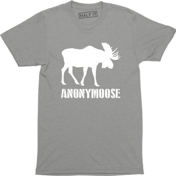 Anonymoose Moose Santa Claus Pet Forest Animal Hilarious Men's Tee Shirt