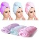 thumbnail image 3 of Toalla para secador de pelo con turbante, Turbante para el cabello, toalla para el cabello de 3 piezas, secado rápido, microfibra con turbante para el cabello, altamente absorbente, sujeción esta, 3 of 5