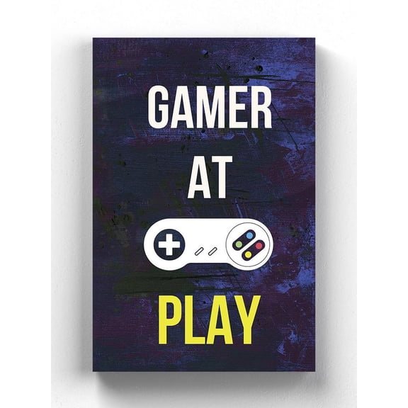 Gamer At Play Vi Wrapped Canvas  -Annie Warren Designs,