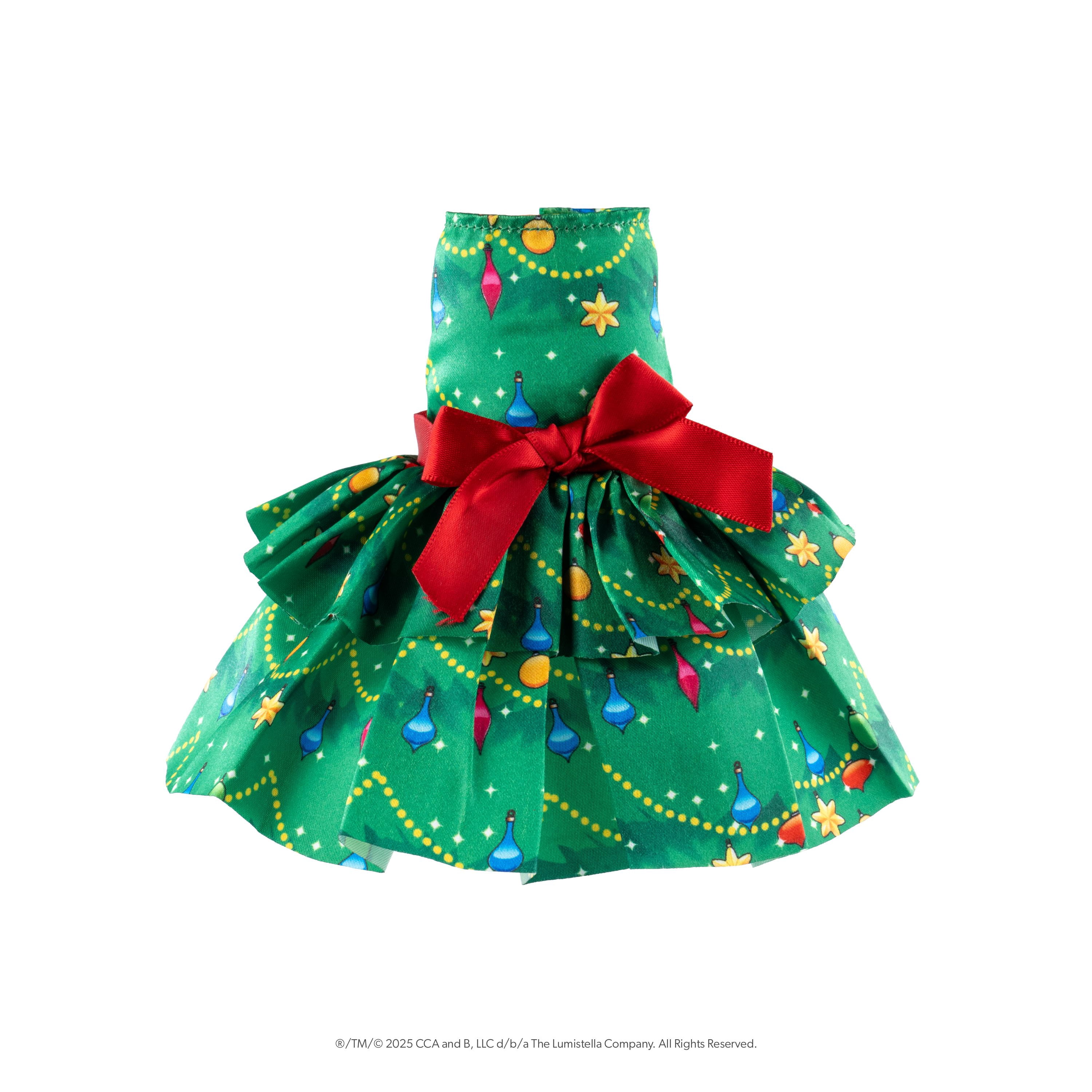 The Elf on the Shelf Claus Couture Tinsel and Twirls Party Dress - Scout Elf Not Included