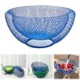 thumbnail image 2 of Nest Fruit Bowl with Drainer - Modern Home Decor,Creative Fruit Basket for Kitchen Counter,Dining Table,Living Room Coffee Table - Stylish Ins Aesthetic Storage & Display (Blue), 2 of 8