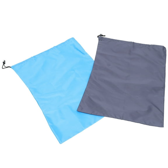2 Pcs Travel Laundry Bag Dirty Clothes Storage Pouch Bags Hanging Collapsible Traveling