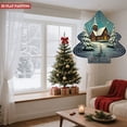 thumbnail image 3 of Metal Hanging Christmas Tree-Shaped Wind Decorations - Elegant Garden Spinners with Layered Concentric Circle Design for Yard, 3 of 7