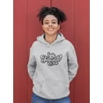 thumbnail image 2 of Buon Ferragosto Curvy Text Hoodie Women -Image by Shutterstock, Female 5X-Large, 2 of 4