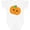AA-White, variant on Inktastic Smiling Pumpkin, Orange Pumpkin, Halloween Boys or Girls Baby Bodysuit