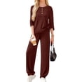 thumbnail image 6 of Pyhlmscde Women's Two Piece Fashion Casual Sweatsuit, Womens Loungewear Set, Sweatsuits Women 2 Piece Outfit, Two Piece Sets for Women, 6 of 6