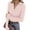 CV22-Pink, variant on Lumtrix Womens Long Sleeve V Neck Polo Shirts Thumb Holes Business Casual Collared Tops Slim Fitted Basic 2026 Spring Tees White L