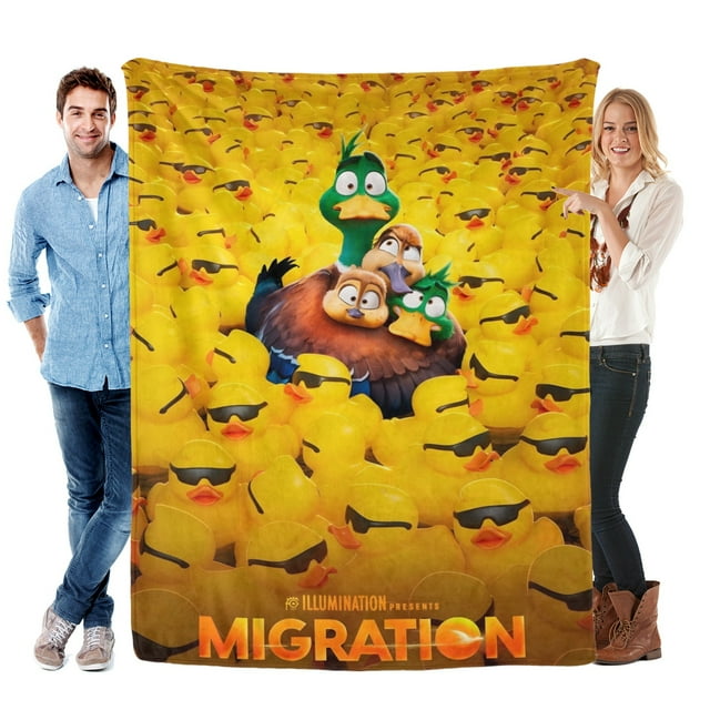 Migración anti-pilling, suave, ligera, esponjosa y acogedora de lujo para hogar y cocina – Perfecta para niños y adultos,50X70cm