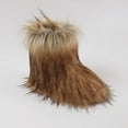 thumbnail image 4 of Gegefur Girls Boys Kids Faux Fur Boots Furry Fuzzy Fluffy Warm Winter Snow Boots Flat Shoes Outdoor, 4 of 6