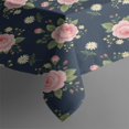 thumbnail image 3 of Pioneer Flower Floral Print Pattern Rectangle Tablecloth 60"x84", Waterproof Polyester Table Cloth, Wipeable Spillproof for Dining Camping Indoor Outdoor, 3 of 5