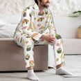 thumbnail image 7 of Uemuo Sushi and Rolls Pattern 2-Piece Loungewear Set - Men’s Soft Sleepwear, Cozy Winter PJs, Comfy Sleep Set-X-Large, 7 of 7
