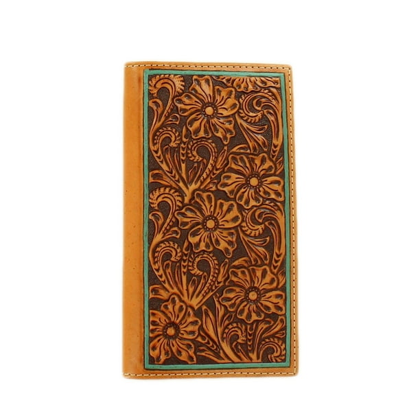 Ariat Ariat A3532508 Rodeo Western Floral Embossing Wallet, Tan One