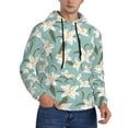 thumbnail image 2 of Salouo Lilies Flowers Pattern Men's Fall Hoodie Sweatshirt,Sport Hoodie with Pockets for Men Pullover Casual Hooded Sweatshirt-Large, 2 of 7
