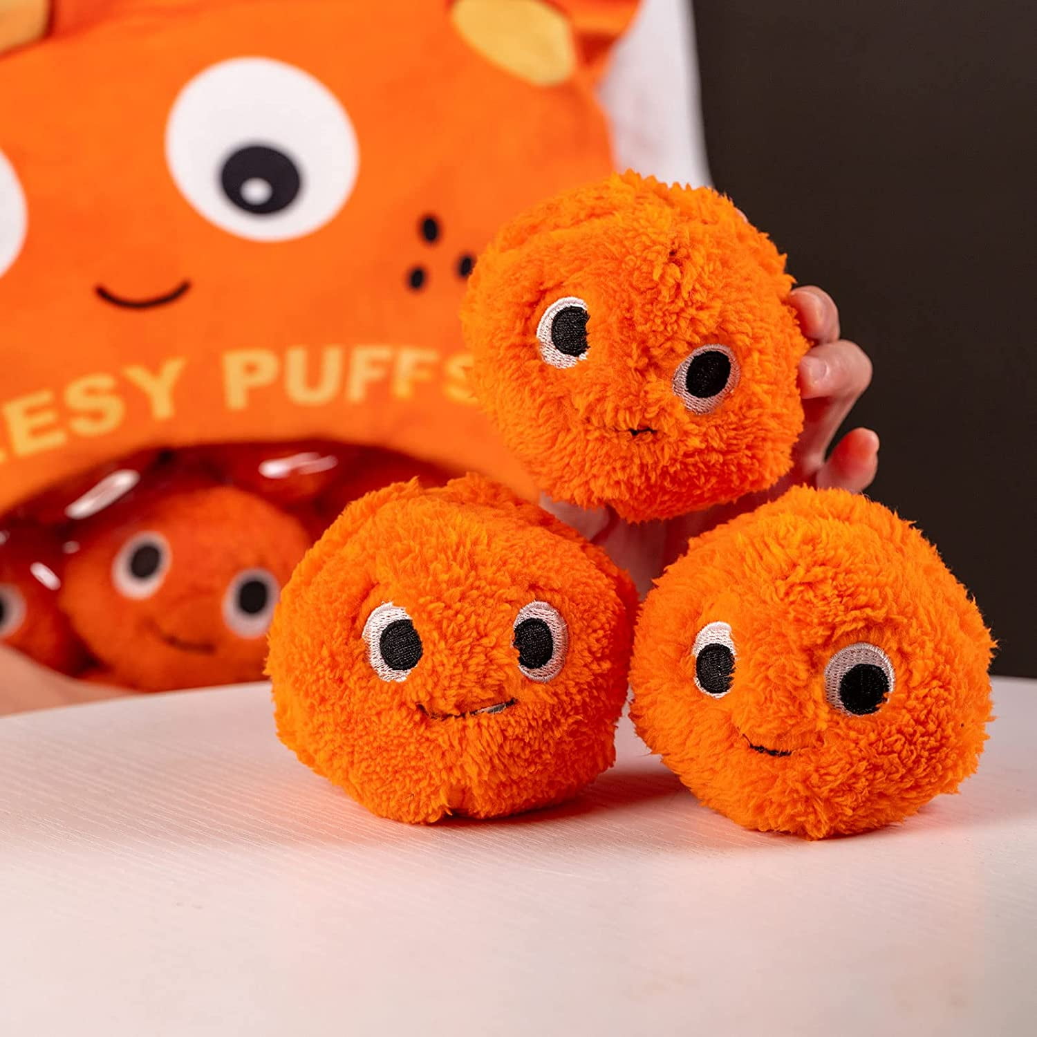 Cheese puff stuffed animal discount