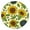 Retro Flor, variant on Retro Floral Round Elastic Tablecloth Waterproof Spill-Proof Fitted Dining Cover