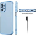 thumbnail image 4 of for Samsung Galaxy A23 4G/5G Case Luxury Plating Edge Case Cover Slim Lightweight Glossy Bling Phone Case Soft TPU Shockproof Bumper Case Electroplated Case,Blue, 4 of 6