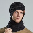 thumbnail image 4 of Knitted Beanie Hat Universal Autumn Winter Outdoor Thickened Warm Ear Protection Ski Scarf Two-piece Set, 4 of 5