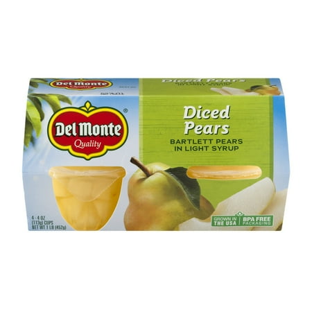 monte del syrup pears diced light