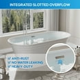 thumbnail image 4 of ANGELES HOME 67" Acrylic Freestanding Bathtub Contemporary Soaking Tub with Chrome Bathtub Drain and Groove overflow, 4 of 11