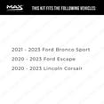 thumbnail image 2 of MAX Advanced Brakes - Rear Brake Kit For 2020-2023 Ford Escape| Carbon Ceramic Brake Pad and Rotor Kit| Daily Driving Geomet Coated Brake Rotors, 2 of 9