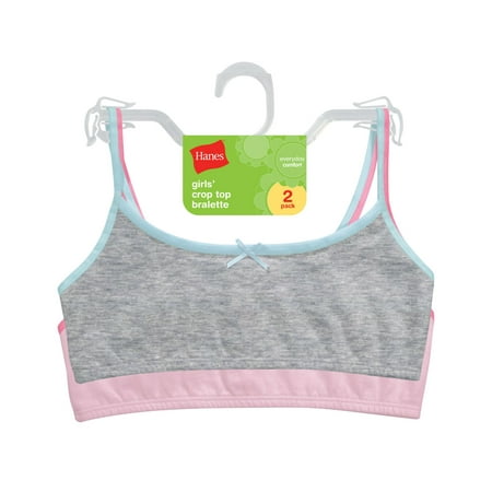Hanes Girls` Cotton Pullover Bra - Best-Seller, H128, (Best Sports Bra For Big Breasts)