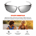 thumbnail image 2 of Sport Wrap Around Polarized Sunglasses for Men Women Running Driving Fishing UV400 Sun Glasses, 2 of 7