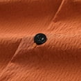 thumbnail image 6 of LIUJUNSHOP Men's Casual Short Sleeve Shirt Classic Collar Loose Fit Summer Comfort Wear Versatile Top For Daily Outings Orange XXXL, 6 of 8