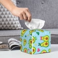 thumbnail image 6 of Yiaed Cartoon Avocado Print Tissue Box Cover, PU Leather Decorative Organizer for Tabletop, Bathroom, Car, Office Creative Decorative, 6 of 7
