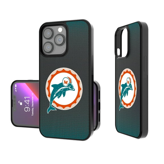 Miami Dolphins Linen Logo iPhone Bump Case
