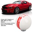 thumbnail image 4 of 5 Speed Round Ball Shift Knobs Racing Type Manual Gear Shifter Knob with 3 Adapters  for Replacement, 4 of 7