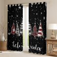 thumbnail image 2 of Homewish Xmas Tree Curtains Pack of 2 (42x84 Each) For Teens Boys Girls,Geometric Plaid Curtains Blackout,Merry Christmas Bedroom Curtains,Ultra Soft Home Decor, 2 of 6