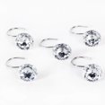 thumbnail image 2 of Cortina de ducha Bling Ganchos Anillos Acrílico Baño Juego de 12 anillos Afortunado Sencillez, 2 of 5