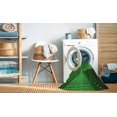thumbnail image 2 of Ahgly Company Tapis d'Intérieur Rond Lavable en Machine Vert Foncé Transitionnel, 4 Pieds Rond, 2 of 7