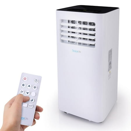 SereneLife SLPAC105W 300 Sq Ft 10000 BTU Portable Air Conditioner w/Remote