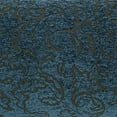 thumbnail image 2 of Coussin de Sol Carré en Tapisserie à Motif à Double Cordon de 25 Pouces avec Insert, Floral Bleu, 2 of 2