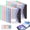 12* Landscape, variant on 11 Hole Expanding File Pockets, Horizontal & Vertical Plastic Envelopes for 2/3/4 Ring Binder, Thick Reusable Binder Folders with Snap Closure & Labels, Holds 200 Sheets