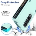 thumbnail image 3 of Galaxy Z Fold 4 Case, Allytech Military Grade Protective Anit-Scratch Shockproof Drop Proof Bumper Defender Back Cover Case for Samsung Galaxy Z Fold 4 5G - Mint, 3 of 5
